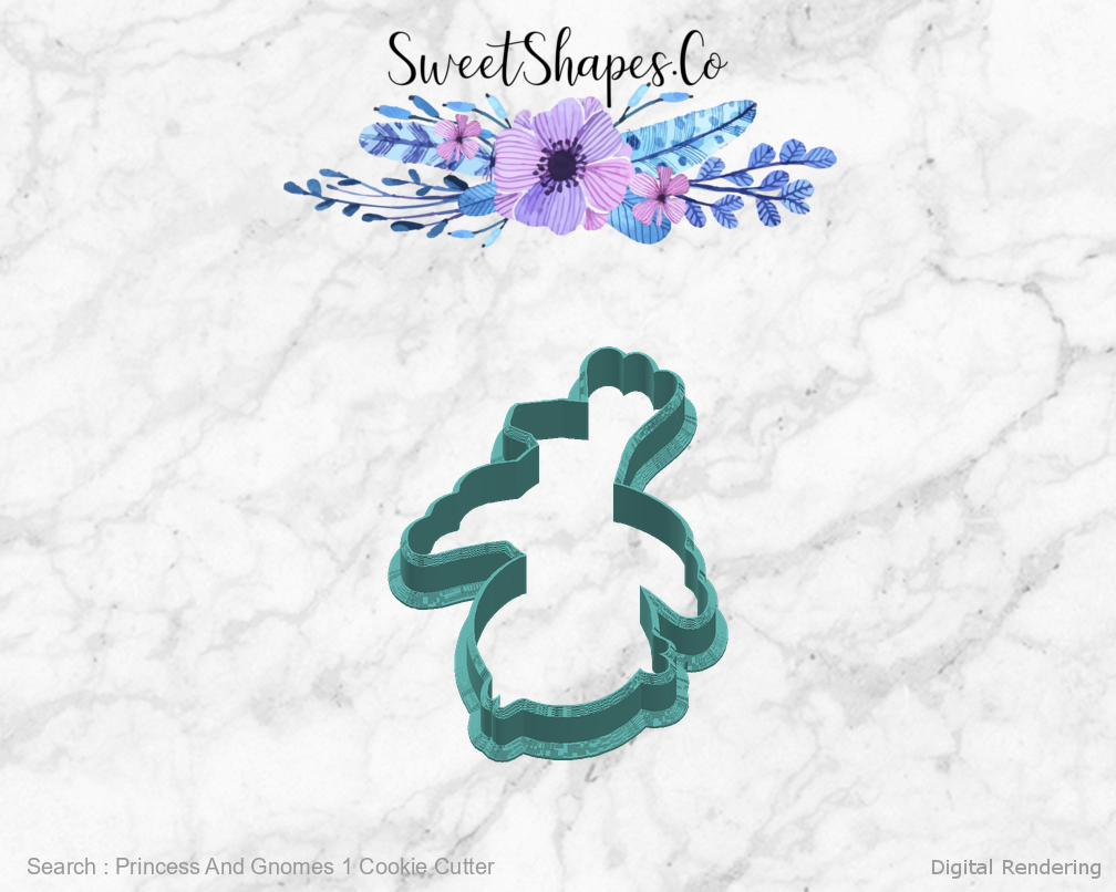 Princess And Gnomes 1 Cookie Cutter — right view