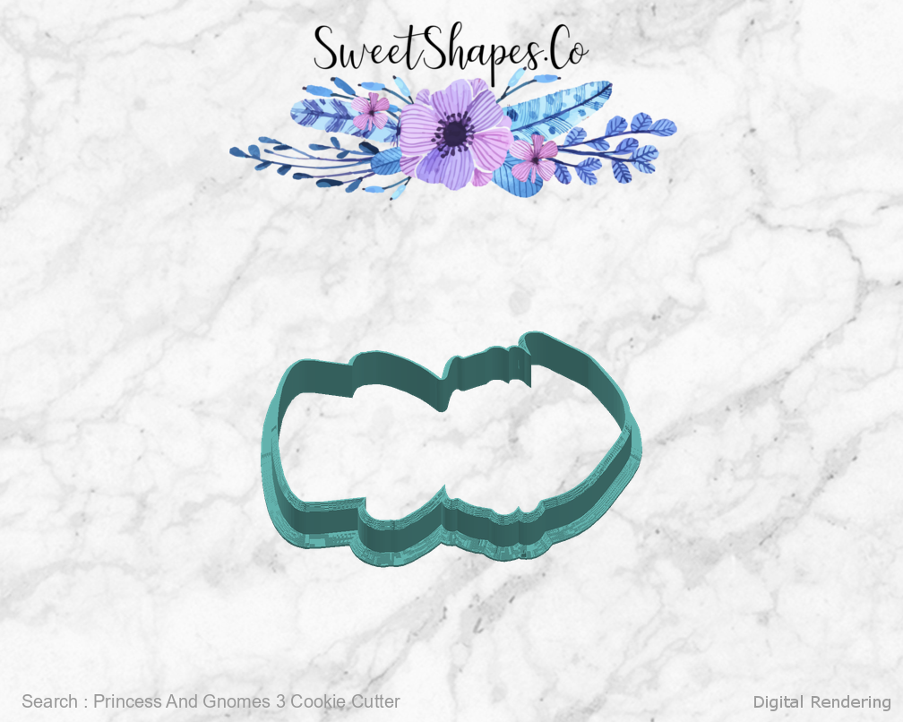Princess And Gnomes 3 Cookie Cutter — right view