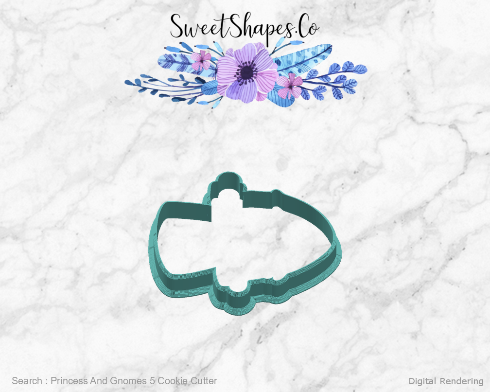 Princess And Gnomes 5 Cookie Cutter — right view