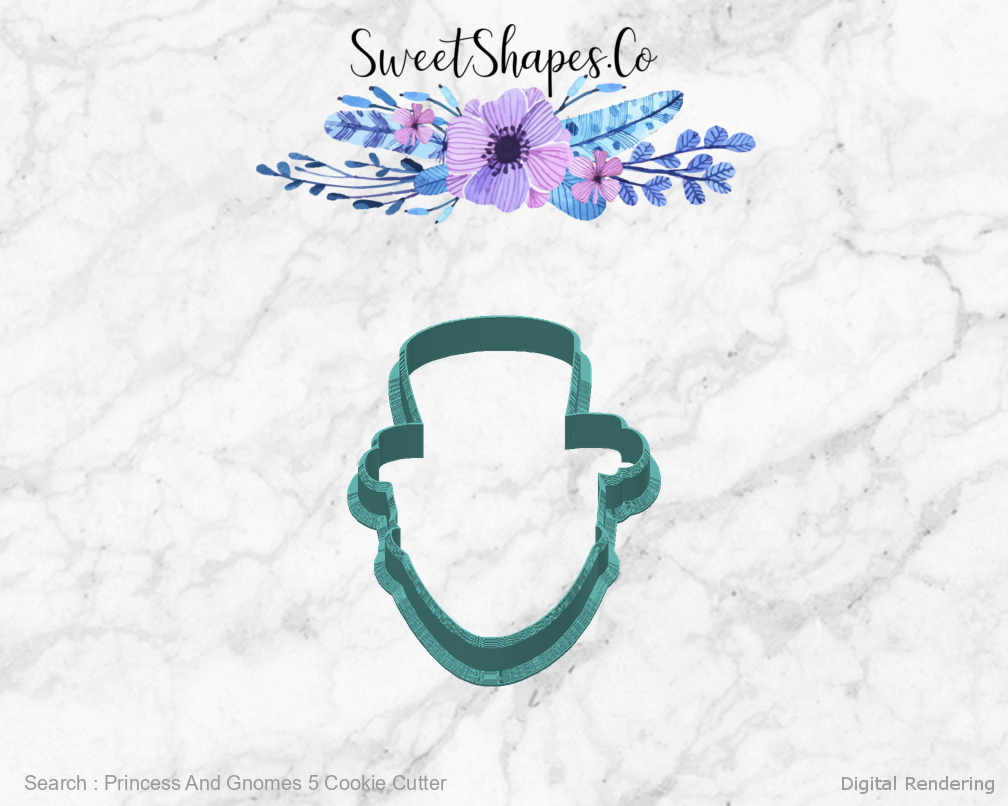 Princess And Gnomes 5 Cookie Cutter — back view