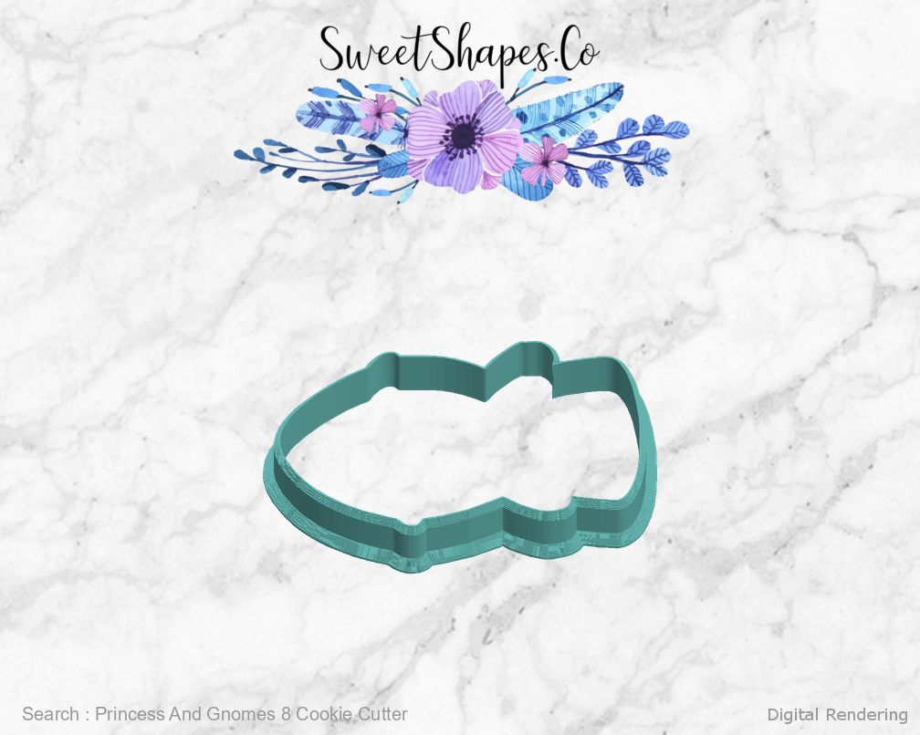 Princess And Gnomes 8 Cookie Cutter — left view