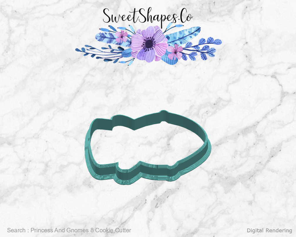 Princess And Gnomes 8 Cookie Cutter — right view