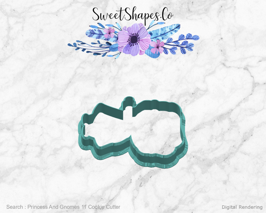 Princess And Gnomes 11 Cookie Cutter — right view