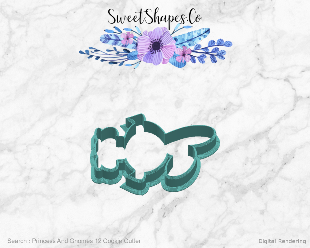 Princess And Gnomes 12 Cookie Cutter — right view