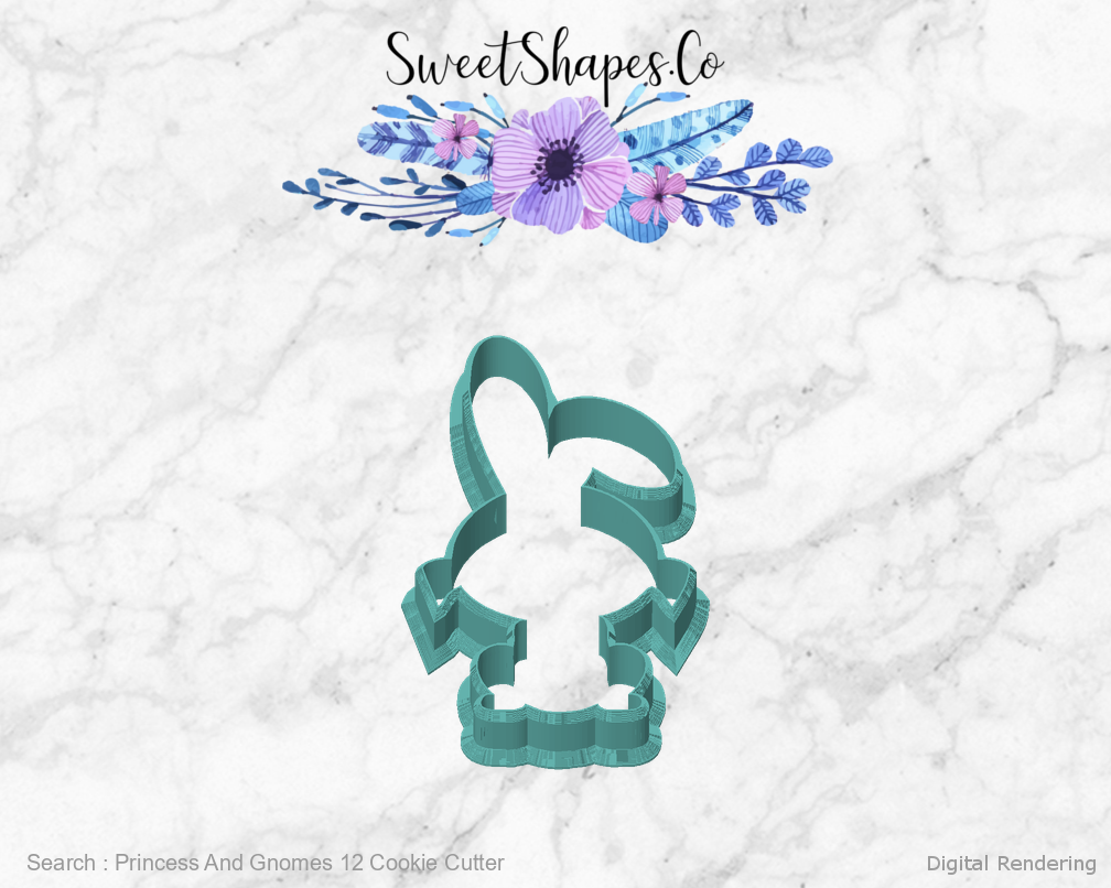 Princess And Gnomes 12 Cookie Cutter — front view