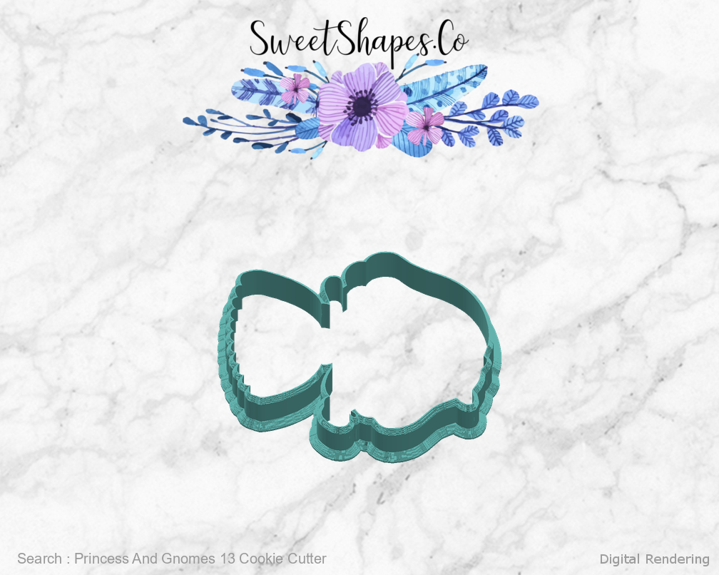 Princess And Gnomes 13 Cookie Cutter — right view