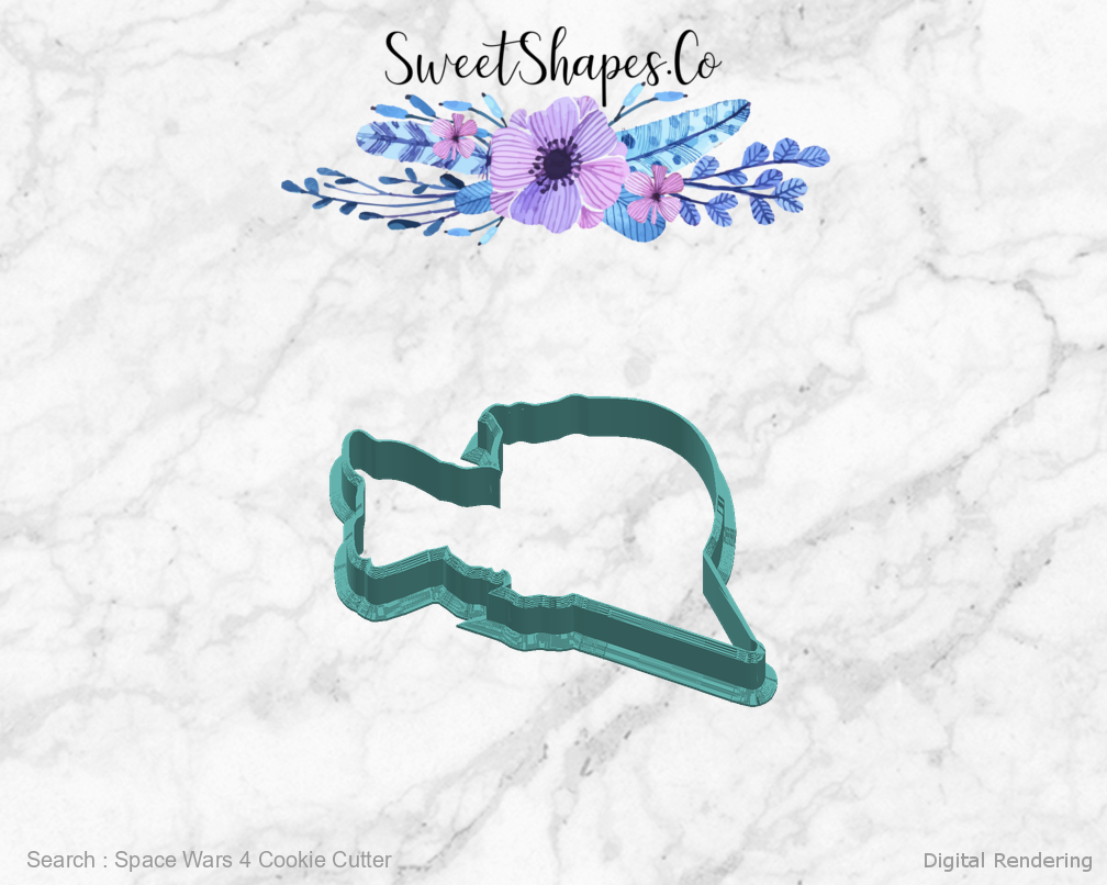 Space Wars 4 Cookie Cutter — right view