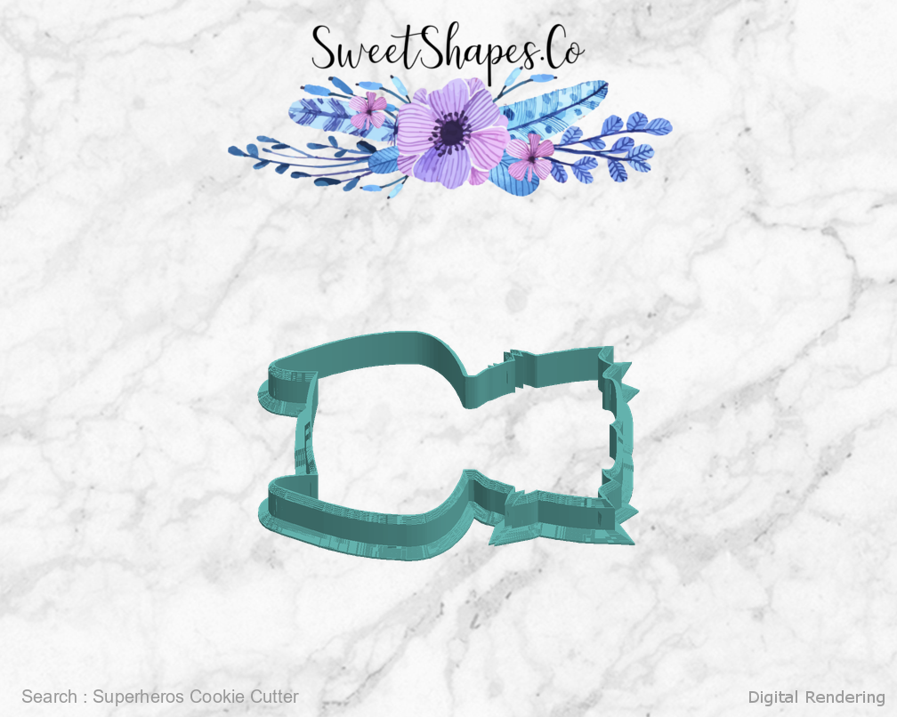 Superheros Cookie Cutter — left view