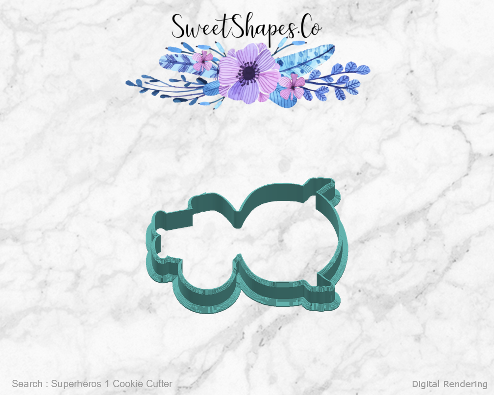 Superheros 1 Cookie Cutter — right view