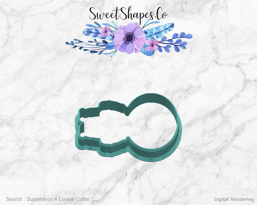 Superheros 4 Cookie Cutter — right view