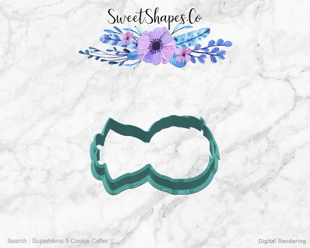 Superheros 5 Cookie Cutter — right view