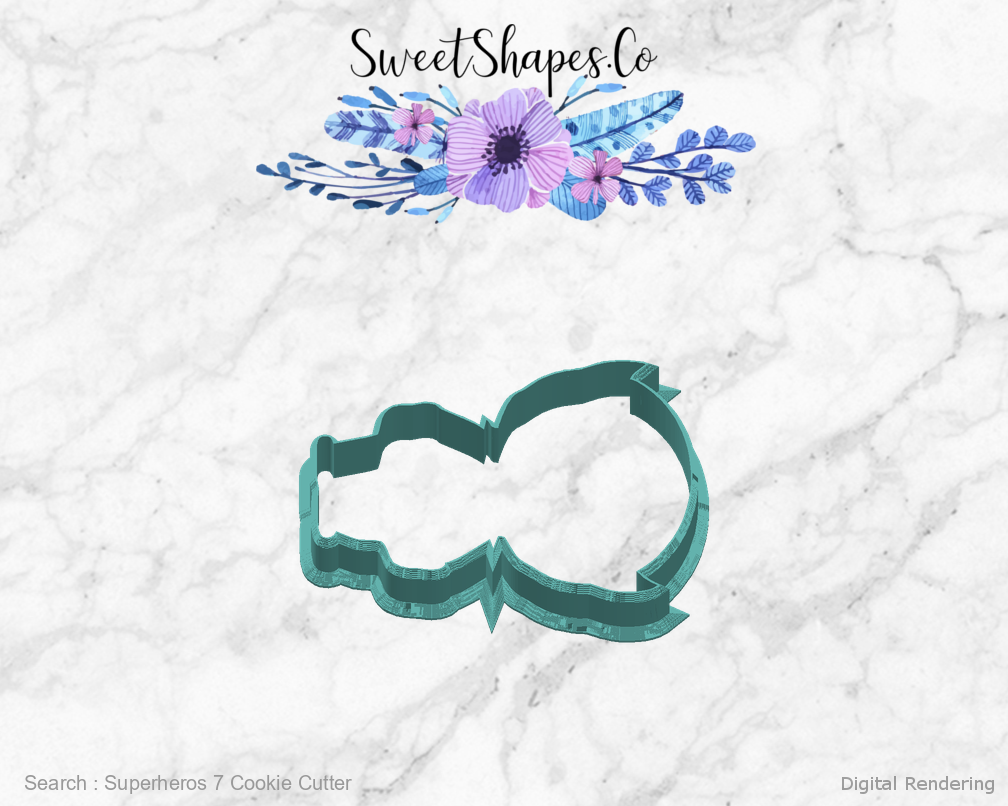 Superheros 7 Cookie Cutter — right view