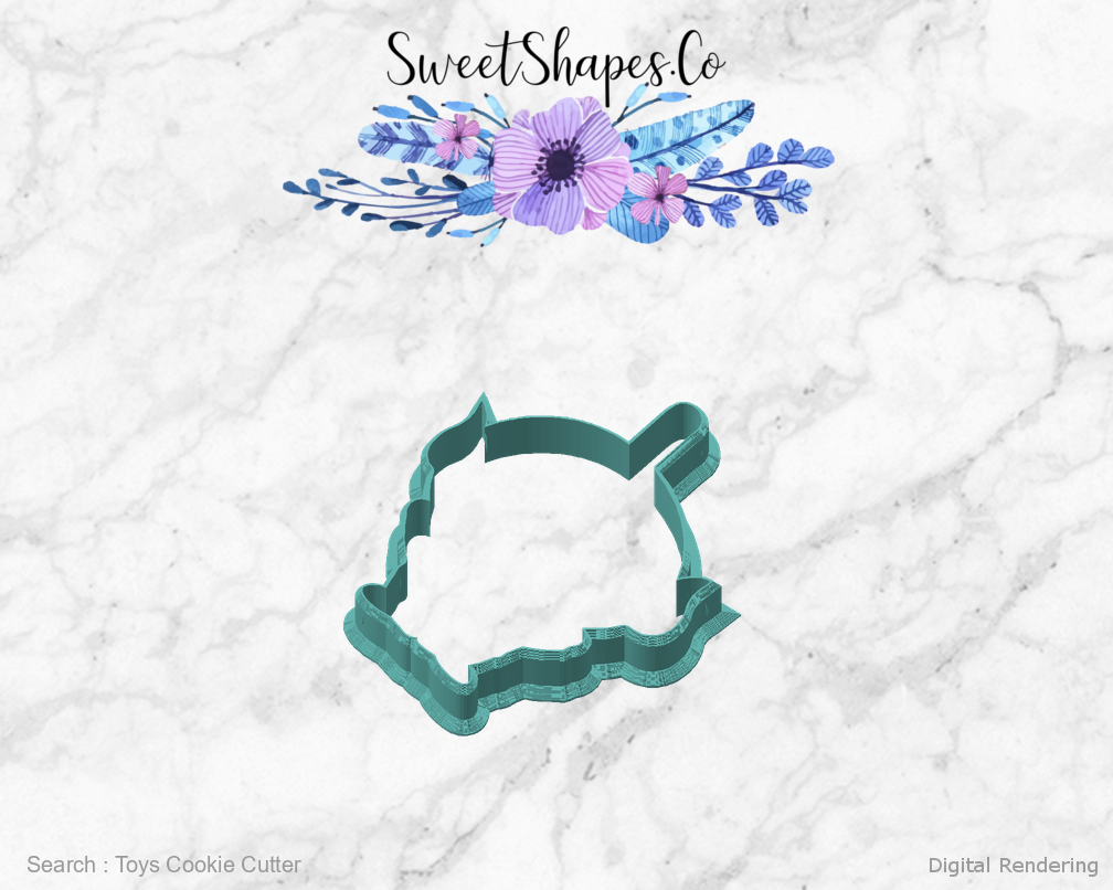 Toys Cookie Cutter — angled front view