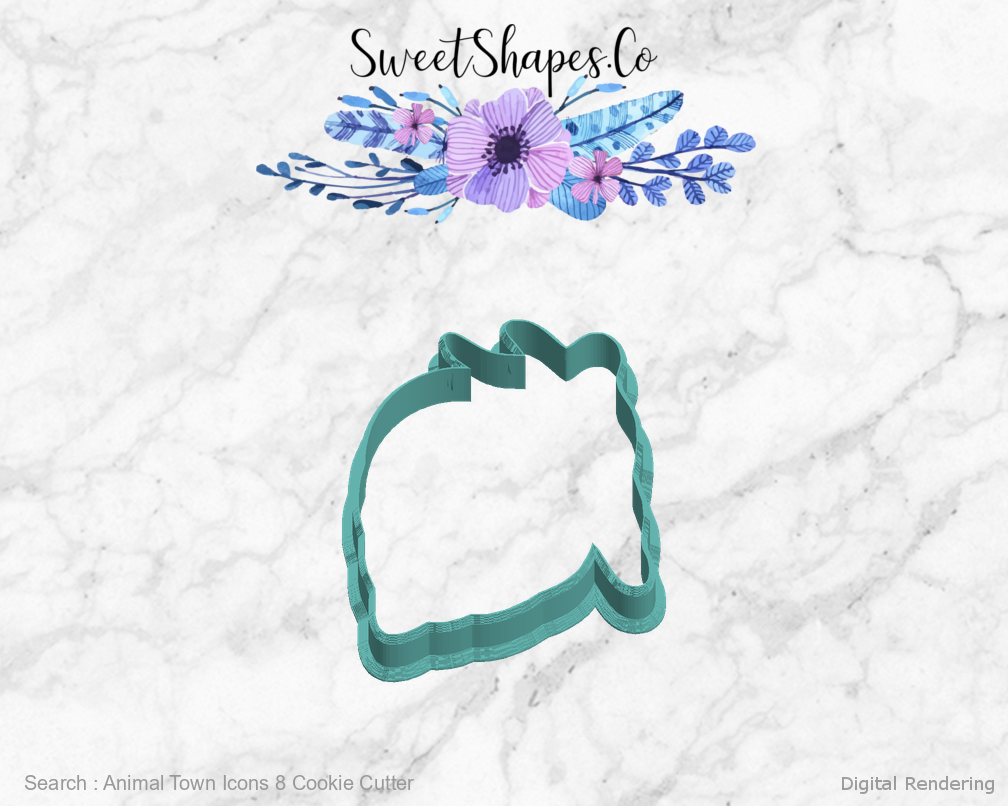 Animal Town Icons 8 Cookie Cutter — left view