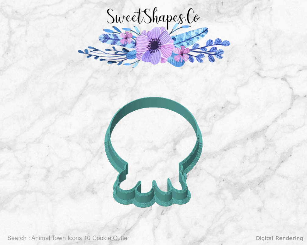 Animal Town Icons 10 Cookie Cutter — front view