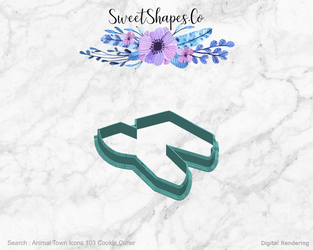 Animal Town Icons 103 Cookie Cutter — back view
