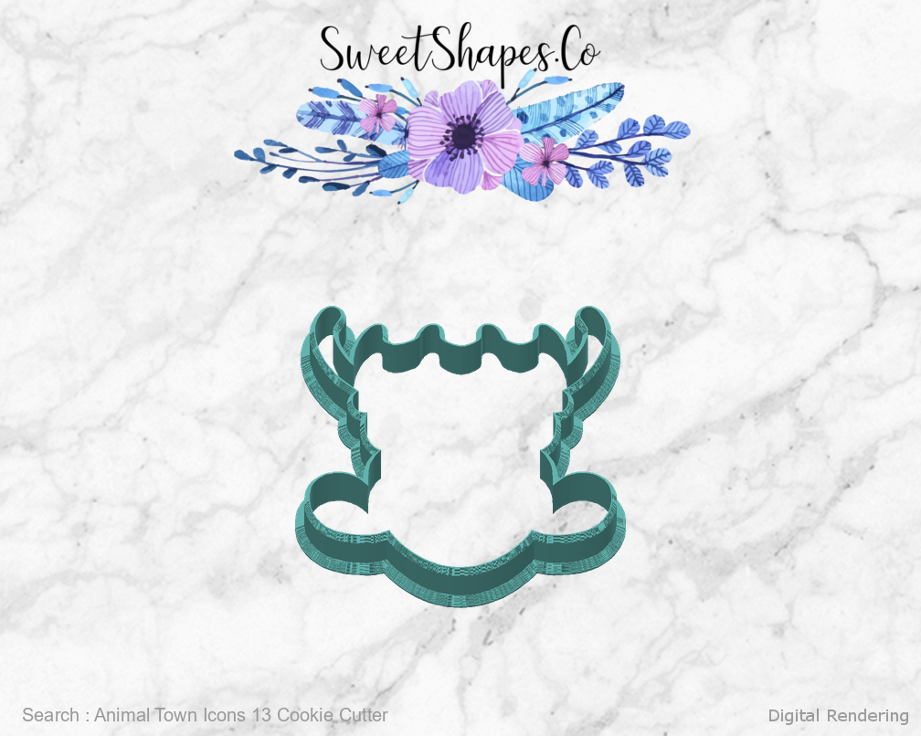 Animal Town Icons 13 Cookie Cutter — back view