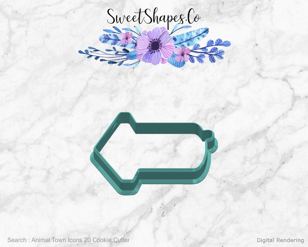 Animal Town Icons 20 Cookie Cutter — right view