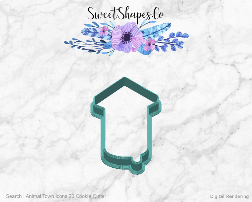 Animal Town Icons 20 Cookie Cutter — back view
