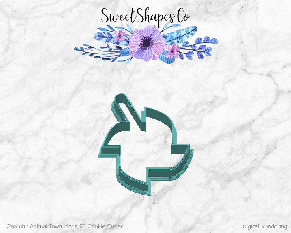 Animal Town Icons 23 Cookie Cutter — back view