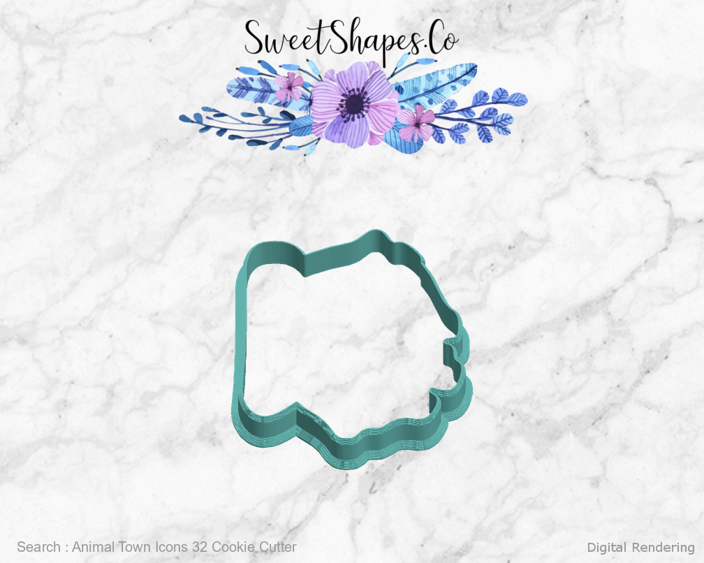 Animal Town Icons 32 Cookie Cutter — left view