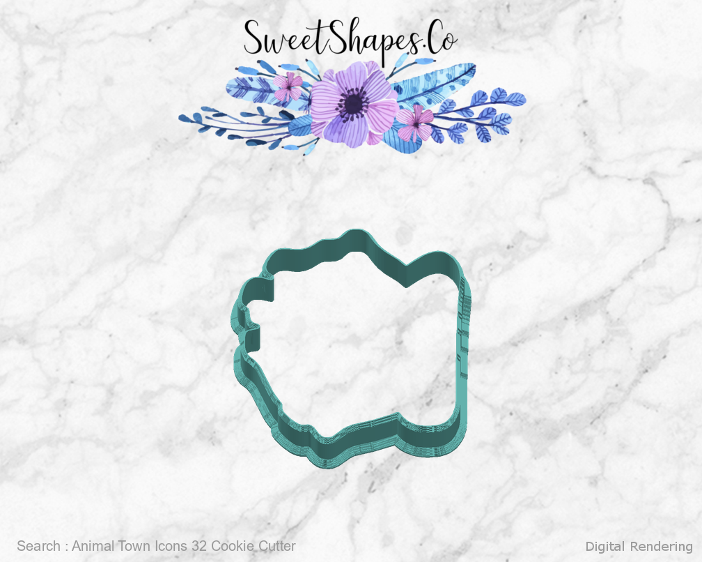 Animal Town Icons 32 Cookie Cutter — right view