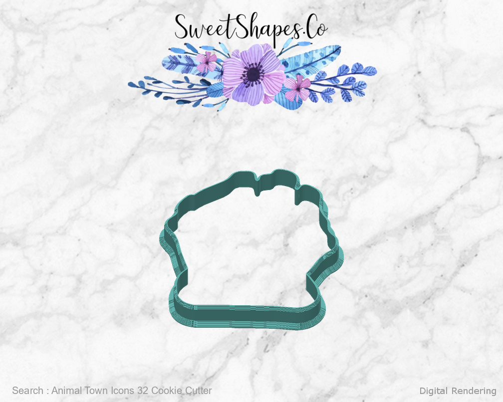 Animal Town Icons 32 Cookie Cutter — back view
