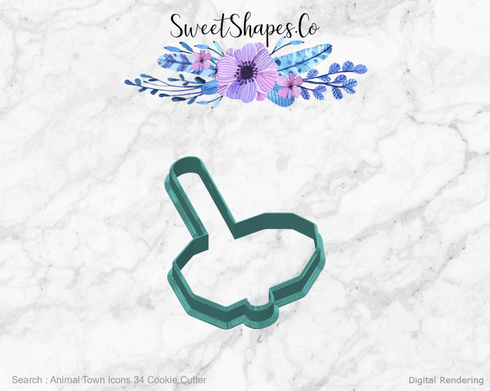 Animal Town Icons 34 Cookie Cutter — back view