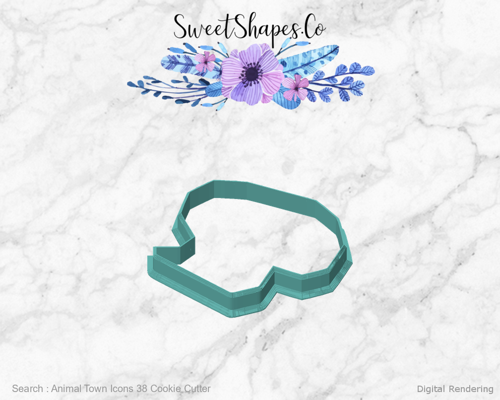 Animal Town Icons 38 Cookie Cutter — front view