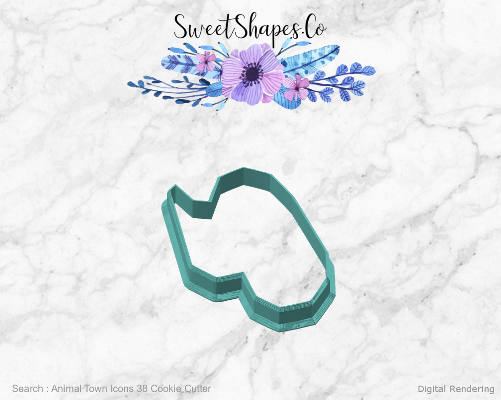 Animal Town Icons 38 Cookie Cutter — angled front view