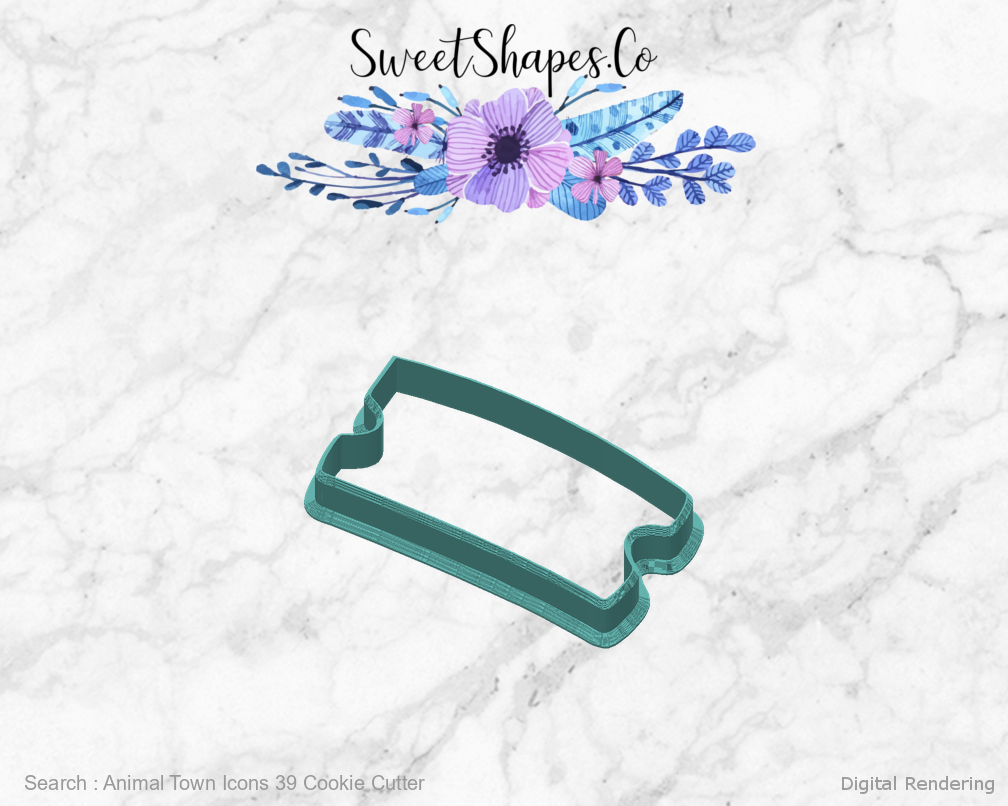 Animal Town Icons 39 Cookie Cutter — back view