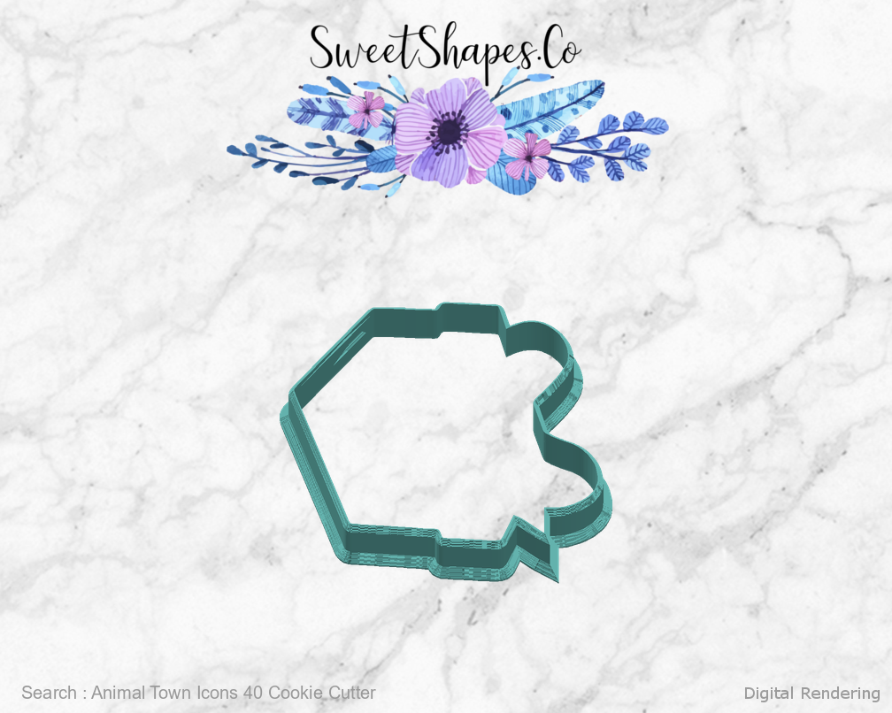 Animal Town Icons 40 Cookie Cutter — right view