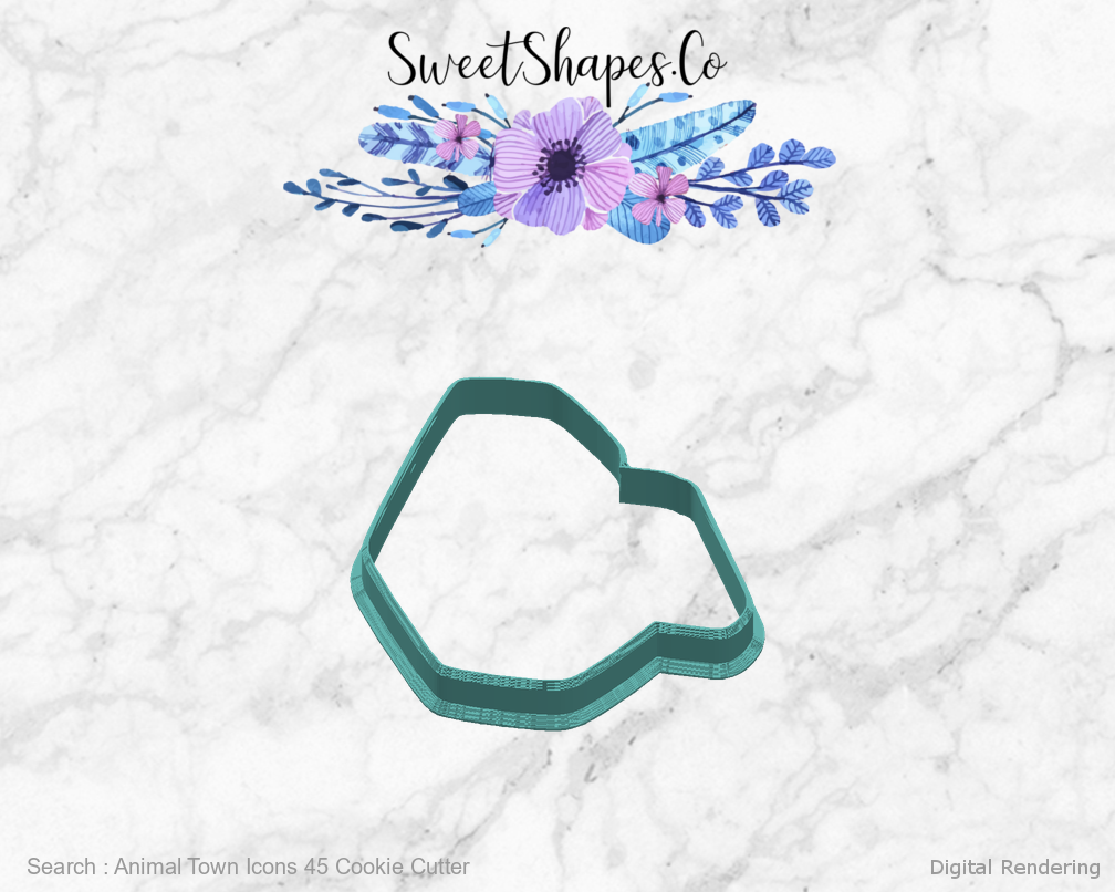 Animal Town Icons 45 Cookie Cutter — right view
