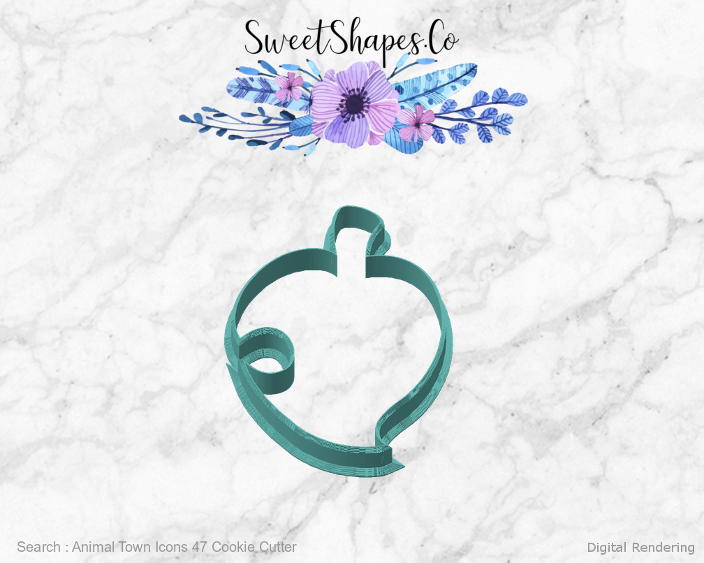Animal Town Icons 47 Cookie Cutter — angled front view