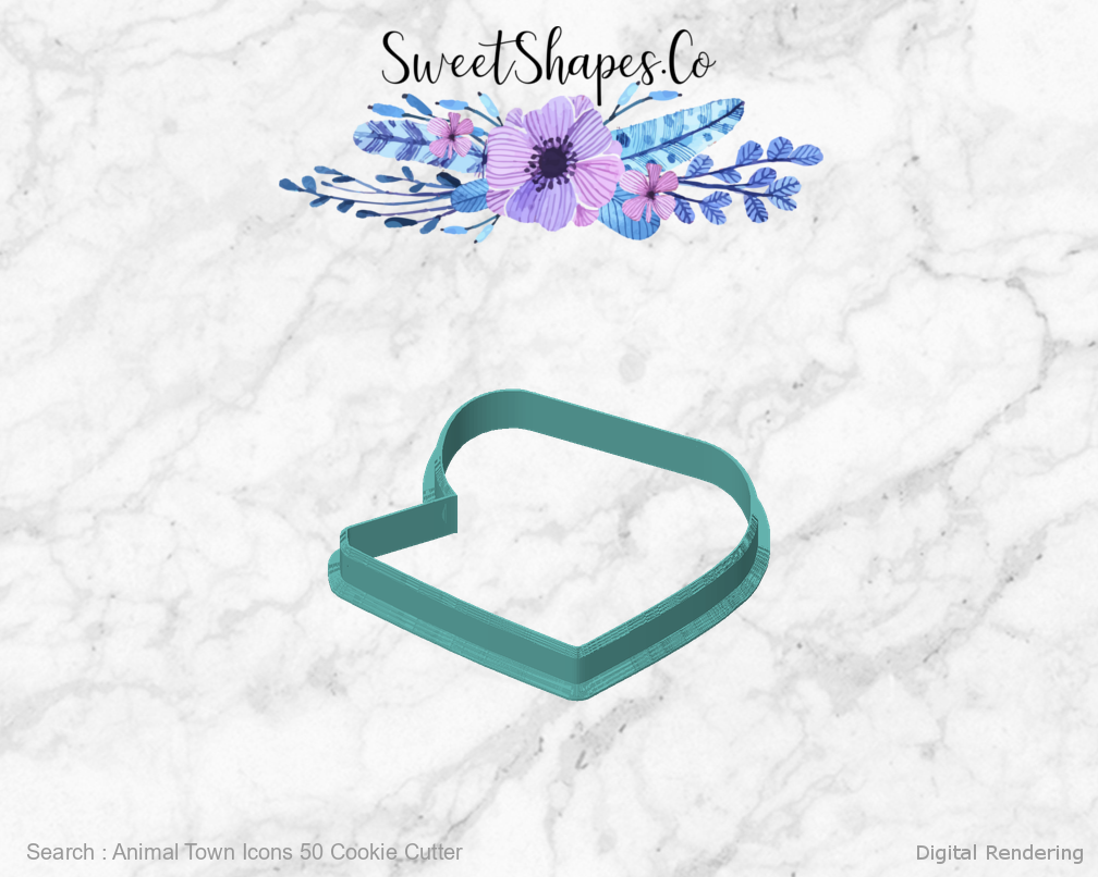 Animal Town Icons 50 Cookie Cutter — front view