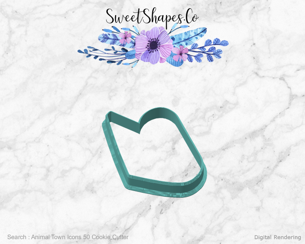 Animal Town Icons 50 Cookie Cutter — angled front view