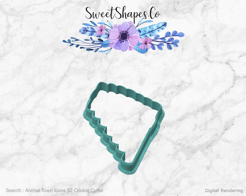 Animal Town Icons 52 Cookie Cutter — angled front view