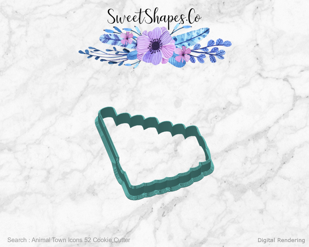 Animal Town Icons 52 Cookie Cutter — back view