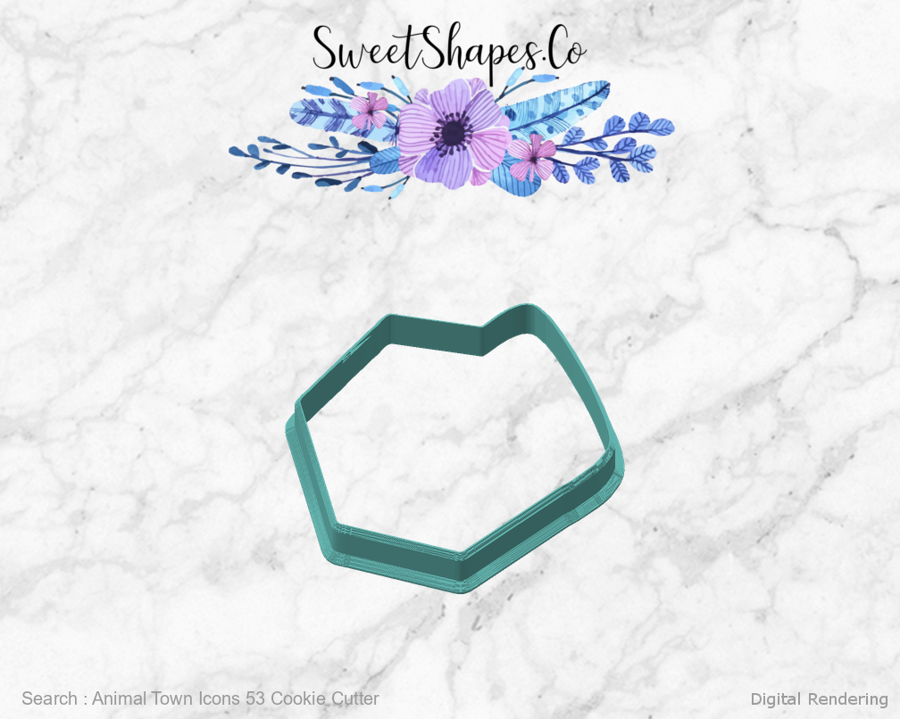 Animal Town Icons 53 Cookie Cutter — angled front view