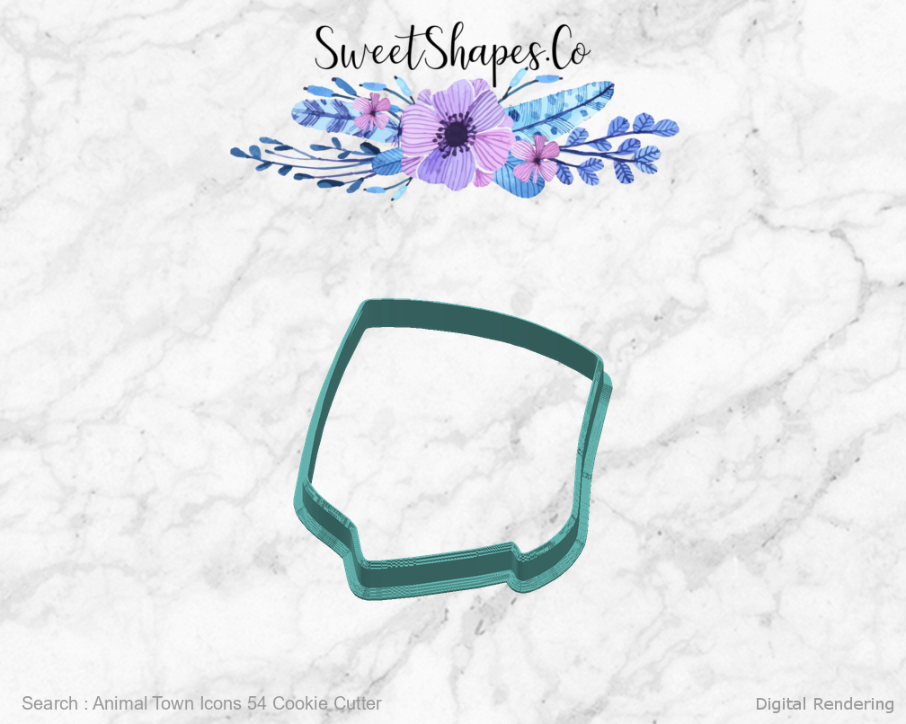 Animal Town Icons 54 Cookie Cutter — right view