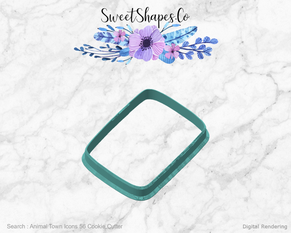 Animal Town Icons 56 Cookie Cutter — angled front view