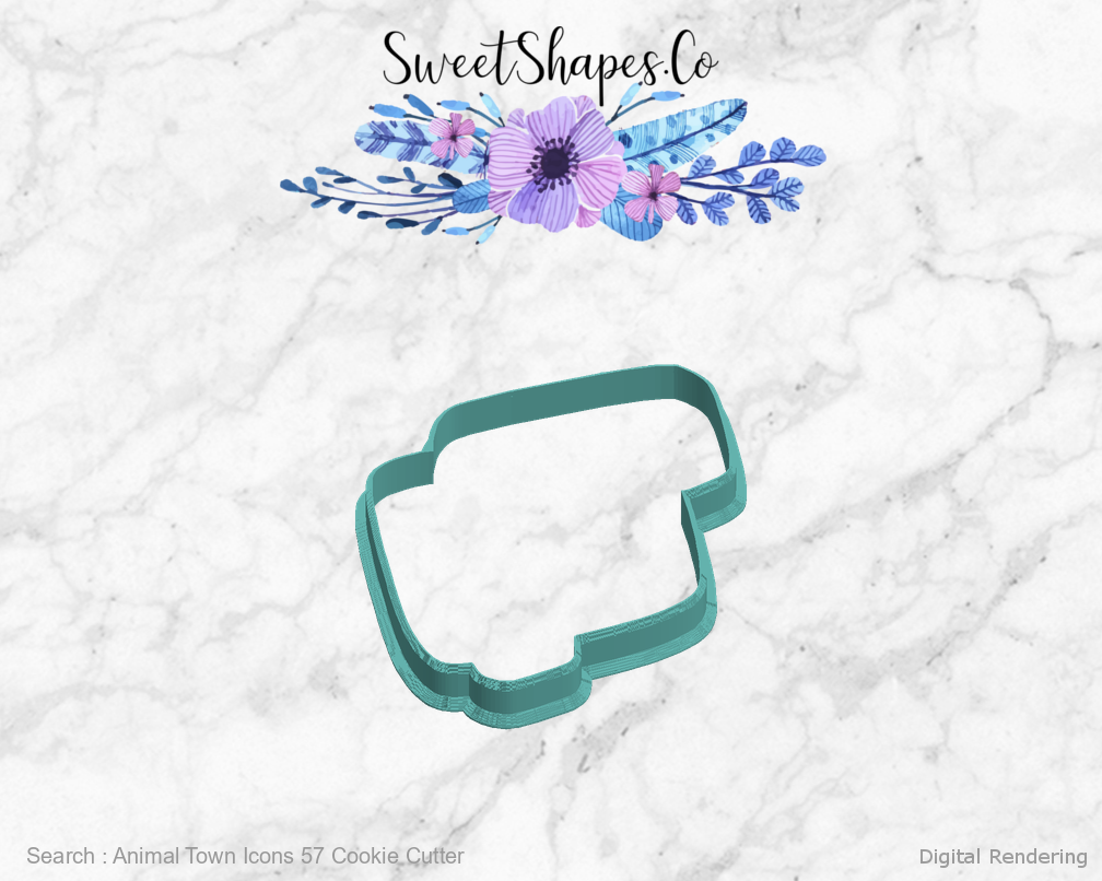 Animal Town Icons 57 Cookie Cutter — left view