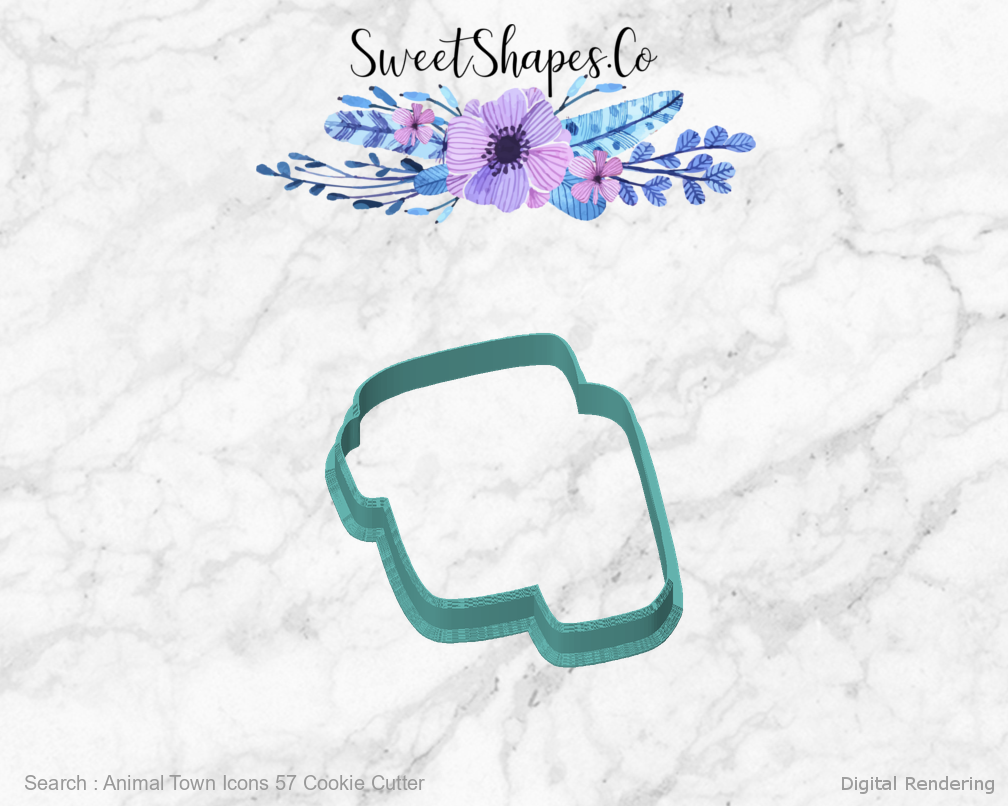 Animal Town Icons 57 Cookie Cutter — front view