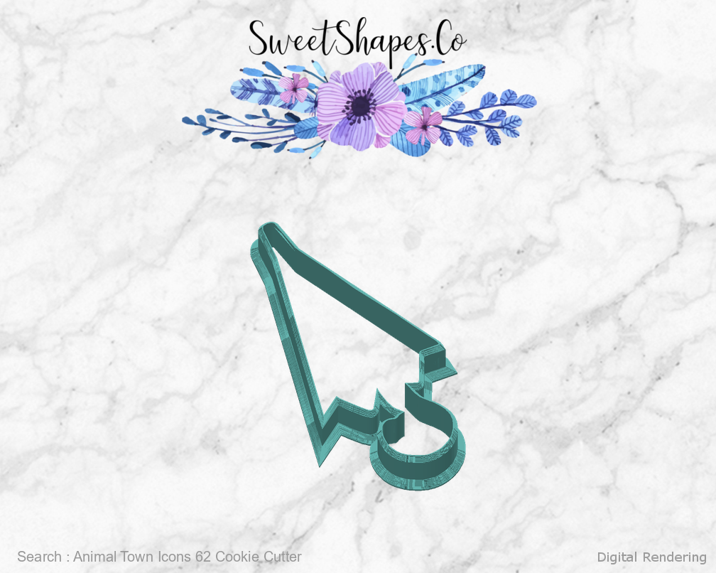 Animal Town Icons 62 Cookie Cutter — back view
