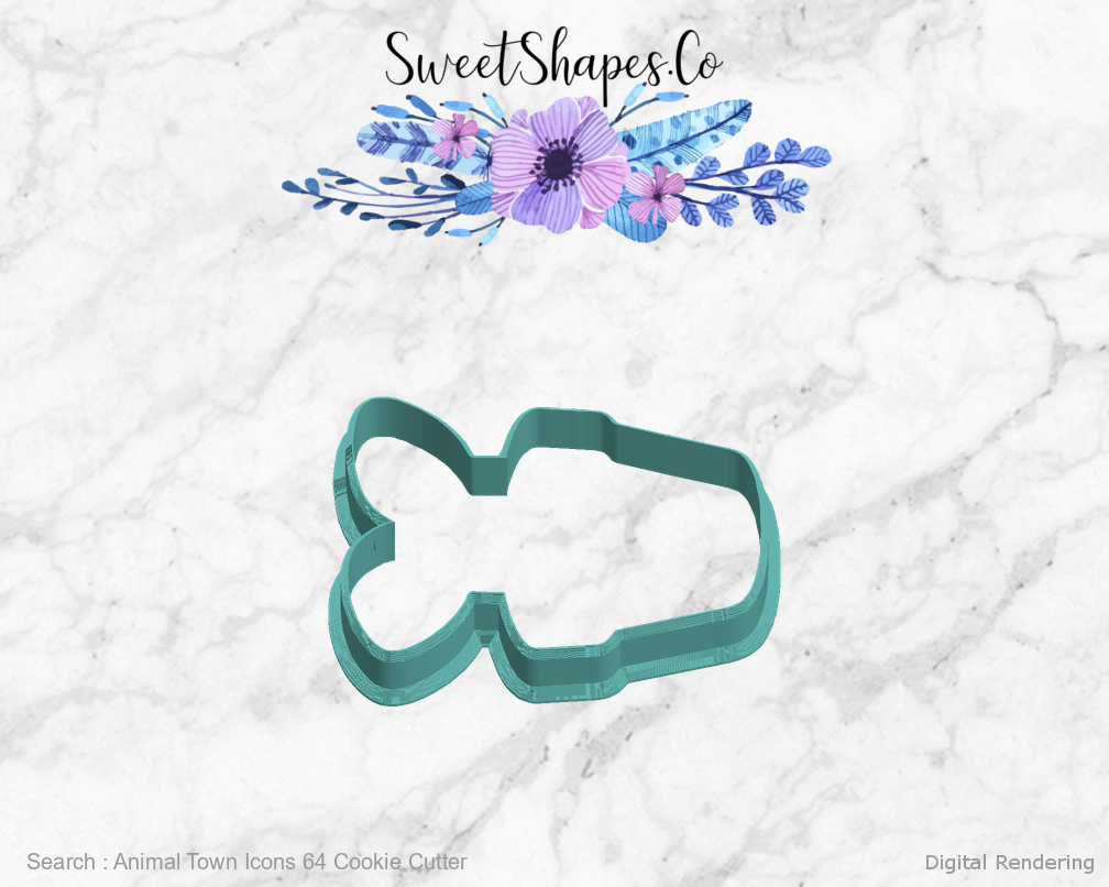Animal Town Icons 64 Cookie Cutter — left view