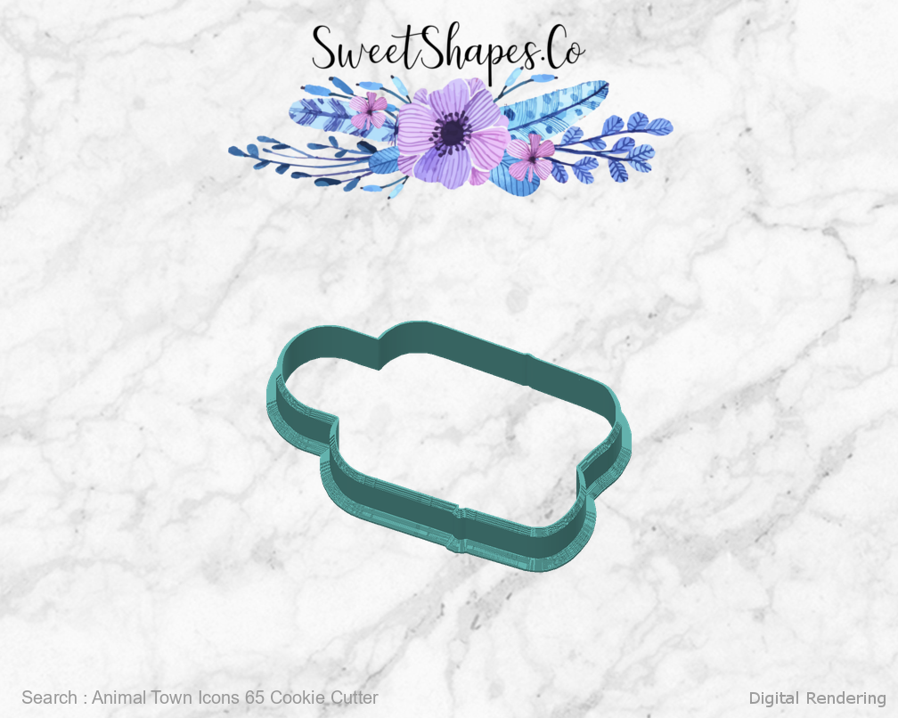 Animal Town Icons 65 Cookie Cutter — back view