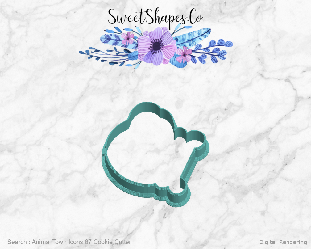Animal Town Icons 67 Cookie Cutter — left view