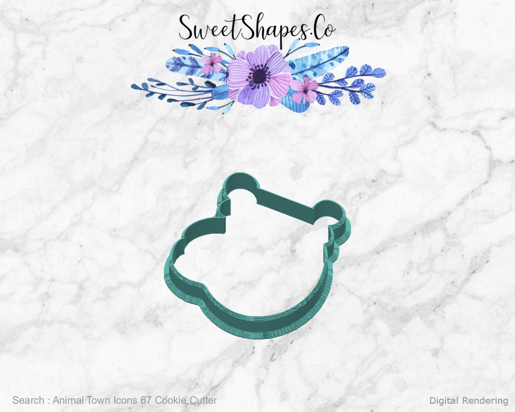 Animal Town Icons 67 Cookie Cutter — back view