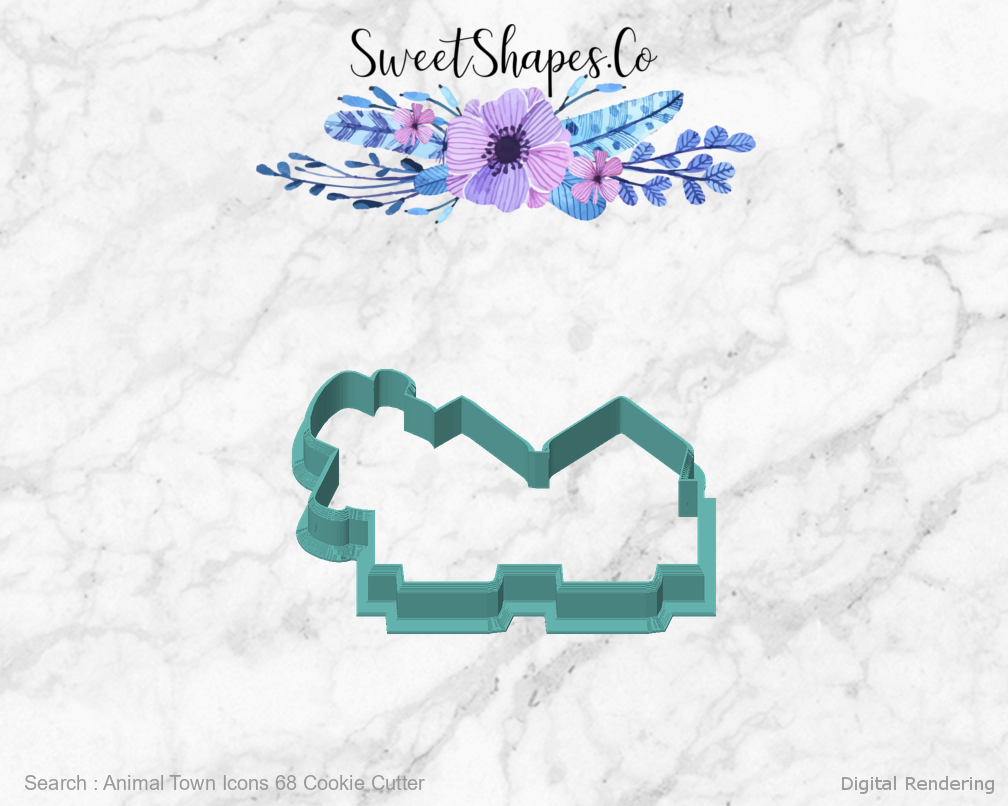 Animal Town Icons 68 Cookie Cutter — front view
