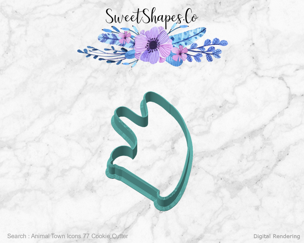 Animal Town Icons 77 Cookie Cutter — angled front view